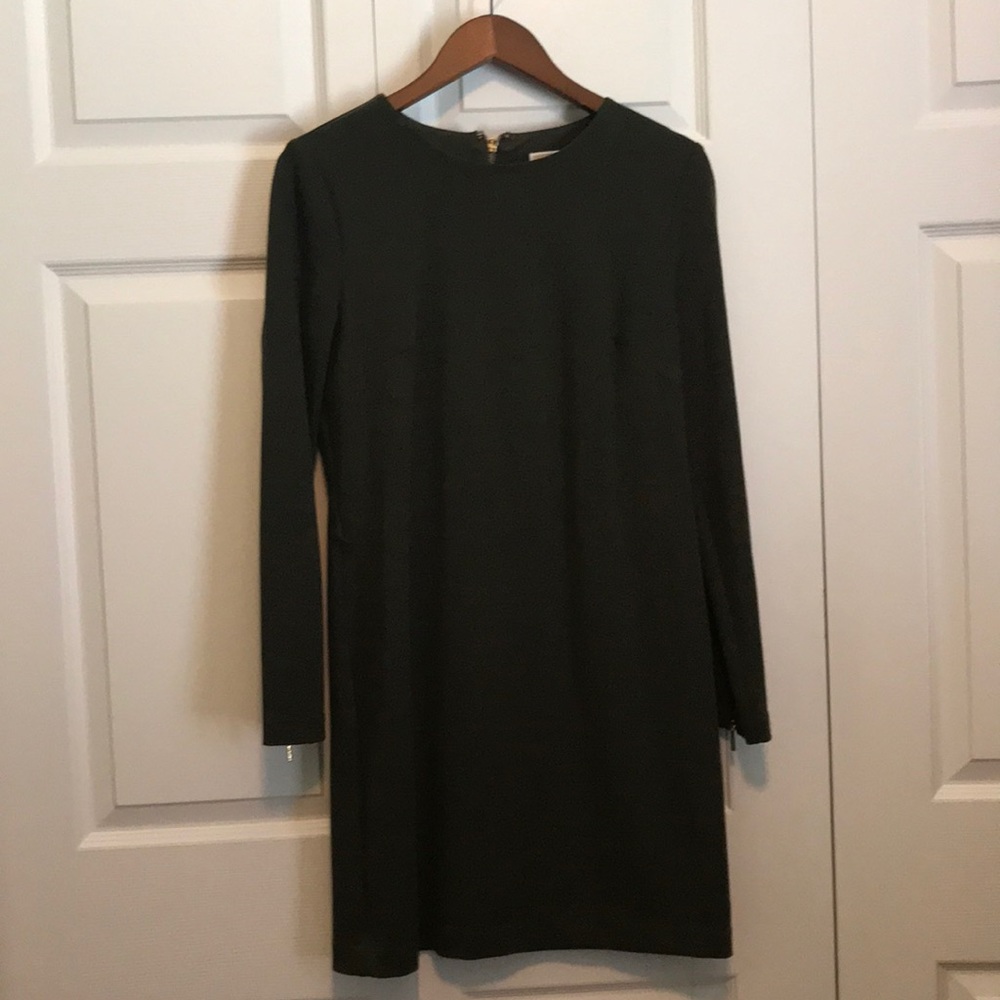 Michael Kors dark green knit dress